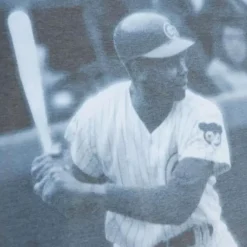 Apparel Mitchell & Ness T-Shirts & Tops-Highlight Sublimated Player Tee Chicago Cubs Ernie Banks