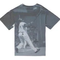 Apparel Mitchell & Ness T-Shirts & Tops-Highlight Sublimated Player Tee Boston Red Sox David Ortiz