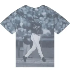 Apparel Mitchell & Ness T-Shirts & Tops-Highlight Sublimated Player Tee Seattle Mariners Ken Griffey Jr