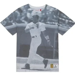 Apparel Mitchell & Ness T-Shirts & Tops-Highlight Sublimated Player Tee Chicago White Sox Bo Jackson