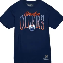 Apparel Mitchell & Ness T-Shirts & Tops-Hip Check Tee Edmonton Oilers
