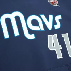Apparel Mitchell & Ness Hoodies & Sweatshirts-Hof Fleece Hoodie Dallas Mavericks Dirk Nowitzki