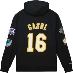 Apparel Mitchell & Ness Hoodies & Sweatshirts-Hof Fleece Hoodie Los Angeles Lakers Pau Gasol