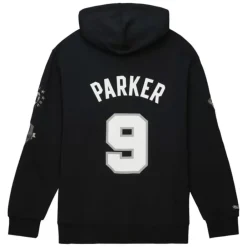 Apparel Mitchell & Ness Hoodies & Sweatshirts-Hof Fleece Hoodie San Antonio Spurs Tony Parker