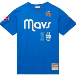 Apparel Mitchell & Ness T-Shirts & Tops-Hof N&N Premium Tee Dallas Mavericks Dirk Nowitzki