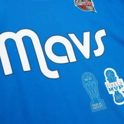 Apparel Mitchell & Ness T-Shirts & Tops-Hof N&N Premium Tee Dallas Mavericks Dirk Nowitzki