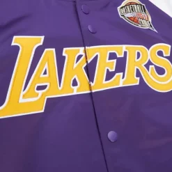 Apparel Mitchell & Ness Jackets & Outerwear-Hof N&N Satin Jacket Los Angeles Lakers Pau Gasol