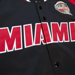 Apparel Mitchell & Ness Jackets & Outerwear-Hof N&N Satin Jacket Miami Heat Dwyane Wade