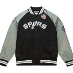 Apparel Mitchell & Ness Jackets & Outerwear-Hof N&N Satin Jacket San Antonio Spurs Tony Parker