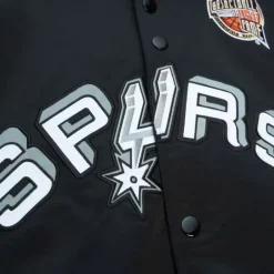 Apparel Mitchell & Ness Jackets & Outerwear-Hof N&N Satin Jacket San Antonio Spurs Tony Parker