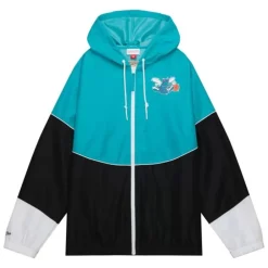 Apparel Mitchell & Ness Jackets & Outerwear-Home Team Lightweight Windbreaker Charlotte Hornets