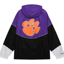 Apparel Mitchell & Ness Jackets & Outerwear-Home Team Lightweight Windbreaker Clemson University
