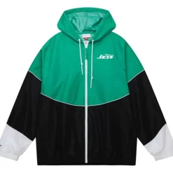 Apparel Mitchell & Ness Jackets & Outerwear-Home Team Lightweight Windbreaker New York Jets