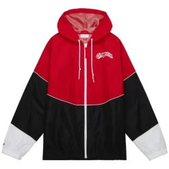 Apparel Mitchell & Ness Jackets & Outerwear-Home Team Lightweight Windbreaker Washington State University