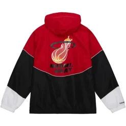 Apparel Mitchell & Ness Jackets & Outerwear-Home Team Lightweight Windbreaker Miami Heat