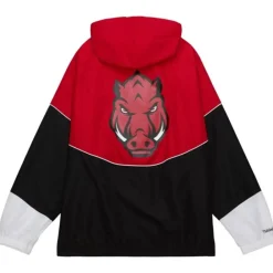 Apparel Mitchell & Ness Jackets & Outerwear-Home Team Lightweight Windbreaker University Of Arkansas