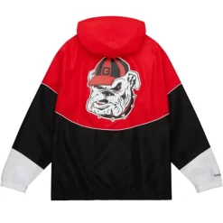 Apparel Mitchell & Ness Jackets & Outerwear-Home Team Lightweight Windbreaker University Of Georgia
