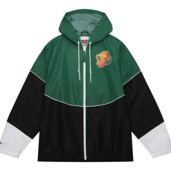 Apparel Mitchell & Ness Jackets & Outerwear-Home Team Lightweight Windbreaker Seattle Supersonics