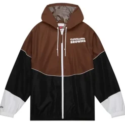 Apparel Mitchell & Ness Jackets & Outerwear-Home Team Lightweight Windbreaker Cleveland Browns