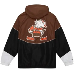 Apparel Mitchell & Ness Jackets & Outerwear-Home Team Lightweight Windbreaker Cleveland Browns