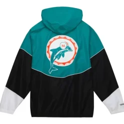 Apparel Mitchell & Ness Jackets & Outerwear-Home Team Lightweight Windbreaker Miami Dolphins