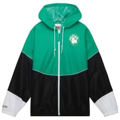 Apparel Mitchell & Ness Jackets & Outerwear-Home Team Lightweight Windbreaker Boston Celtics
