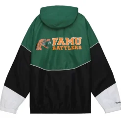Apparel Mitchell & Ness Jackets & Outerwear-Home Team Lightweight Windbreaker Florida A&M University