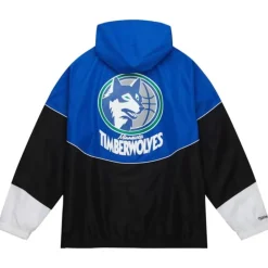 Apparel Mitchell & Ness Jackets & Outerwear-Home Team Lightweight Windbreaker Minnesota Timberwolves