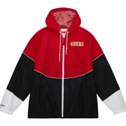 Apparel Mitchell & Ness Jackets & Outerwear-Home Team Lightweight Windbreaker San Francisco 49Ers