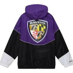 Apparel Mitchell & Ness Jackets & Outerwear-Home Team Lightweight Windbreaker Baltimore Ravens