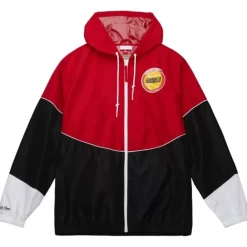 Apparel Mitchell & Ness Jackets & Outerwear-Home Team Lightweight Windbreaker Houston Rockets
