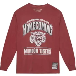 Apparel Mitchell & Ness T-Shirts & Tops-Homecoming Arch Ls Tee Morehouse College