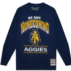 Apparel Mitchell & Ness T-Shirts & Tops-Homecoming Arch Ls Tee North Carolina A&T University