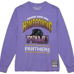 Apparel Mitchell & Ness T-Shirts & Tops-Homecoming Arch Ls Tee Prairie View A&M University