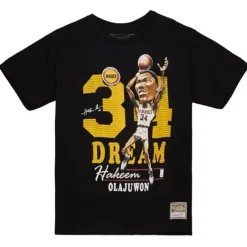 Apparel Mitchell & Ness T-Shirts & Tops-Hwc Caricatures Houston Rockets Hakeem Olajuwon