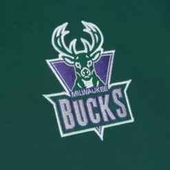 Apparel Mitchell & Ness Hoodies & Sweatshirts-Hwc Night Fleece Hoody Milwaukee Bucks