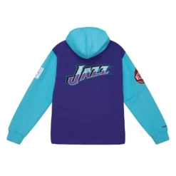 Apparel Mitchell & Ness Hoodies & Sweatshirts-Hwc Night Fleece Hoody Utah Jazz