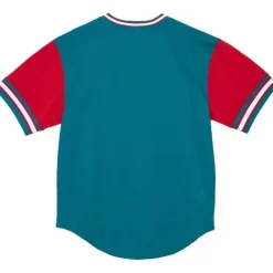 Apparel Mitchell & Ness T-Shirts & Tops-Hwc Night Mesh V-Neck Detroit Pistons