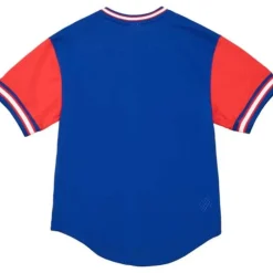 Apparel Mitchell & Ness T-Shirts & Tops-Hwc Night Mesh V-Neck New York Nets