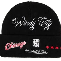 Headwear Mitchell & Ness -Hyperlocal Knit Beanie Hwc Chicago Bulls