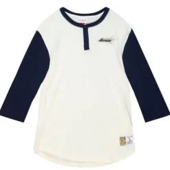 Apparel Mitchell & Ness T-Shirts & Tops-Icon Henley Houston Astros