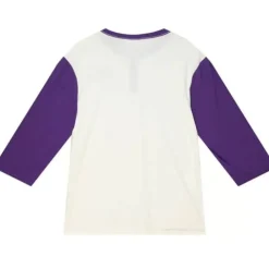 Apparel Mitchell & Ness T-Shirts & Tops-Icon Henley Los Angeles Lakers