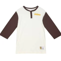 Apparel Mitchell & Ness T-Shirts & Tops-Icon Henley San Diego Padres
