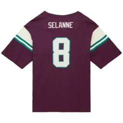 Apparel Mitchell & Ness T-Shirts & Tops-Icon Premium N&N S/S Tee Anaheim Ducks Teemu Selanne