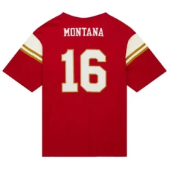Apparel Mitchell & Ness T-Shirts & Tops-Icon Premium N&N S/S Tee San Francisco 49Ers Joe Montana