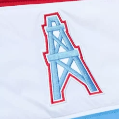Apparel Mitchell & Ness Jackets & Outerwear-In The Clutch Puffer Jacket Vintage Logo Houston Oilers