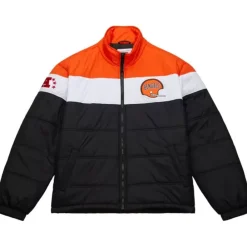 Apparel Mitchell & Ness Jackets & Outerwear-In The Clutch Puffer Jacket Vintage Logo Cincinnati Bengals
