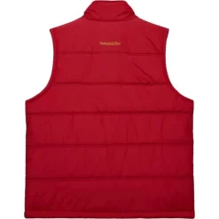 Apparel Mitchell & Ness Jackets & Outerwear-In The Clutch Puffer Vest Vintage Logo San Francisco 49Ers