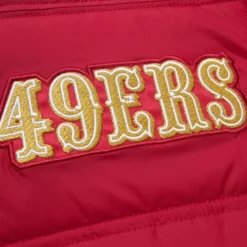 Apparel Mitchell & Ness Jackets & Outerwear-In The Clutch Puffer Vest Vintage Logo San Francisco 49Ers