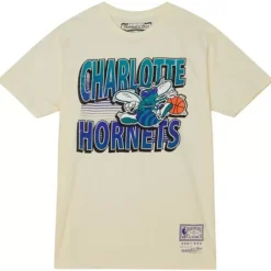 Apparel Mitchell & Ness T-Shirts & Tops-Incline Stacked Tee Charlotte Hornets